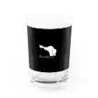 Happy dogsのDachshund　Black Water Glass :front