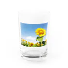 太陽書房のヒマワリ Water Glass :front