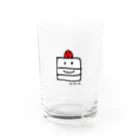 hozdesignのケーキくん Water Glass :front