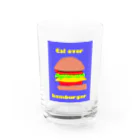  mouth monsterのCal over hamburger Water Glass :front