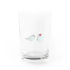ソラマメのしろぶん(白文鳥) Water Glass :front