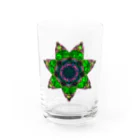 Maniac Labのサイケデリック　逆さ七芒星 Water Glass :front