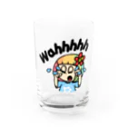 ハワイが大好きな女の子『HENOHENO MAPPY』のわーんわーん(ハワイを愛するあなたへ) Water Glass :front