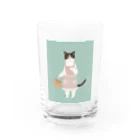 森のあらかるとの主婦ねこさん Water Glass :front