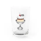 不純喫茶ニッキの自家製プリン Water Glass :front