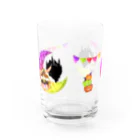 どるちぇ＊うさぎの【グラス】《ハロウィン》05＊魔女っ子みけ＊ Water Glass :front