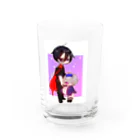 浅沼みつみ💜💗ｷｬﾗｿﾝ固定ﾂｲのデフォルメおっぱいコンビ Water Glass :front