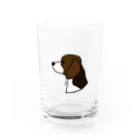 aya1のビーグル Water Glass :front