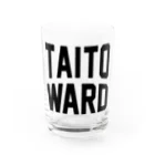 JIMOTO Wear Local Japanの台東区 TAITO WARD Water Glass :front