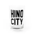 JIMOTOE Wear Local Japanの日野市 HINO CITY Water Glass :front