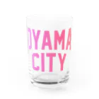 JIMOTOE Wear Local Japanの小山市 OYAMA CITY Water Glass :front
