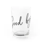 SANKAKU DESIGN STOREのGood Bye! モダン黒 Water Glass :front