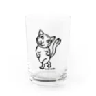 妖怪行進曲のねこまたさん　ロゴ入り Water Glass :front