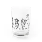 妖怪行進曲の妖怪四人組 Water Glass :front