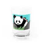 やつはし農園のパンダとパー子ともち太 Water Glass :front