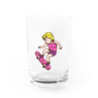 Sophie's storeのスケボー少女 Water Glass :front