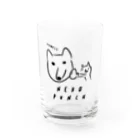 EASEのneko punch - yamele Water Glass :front