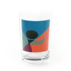 レターオールソーツのKaleidoscope 万華鏡 Katakana series ン Water Glass :front