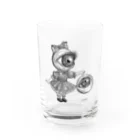 N谷スタジオの目玉少女 Water Glass :front