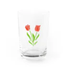 mizuo-seinaの2輪のチューリップ Water Glass :front