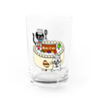J's Mart 2ndのたまとクロとクリスマスケーキ Water Glass :front
