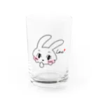 Pinkpopのうさぎのふぅちゃん💓 Water Glass :front