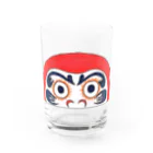 cementmilk WEBショップの半分ダルマ Water Glass :front