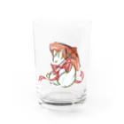 夢と知りせばのきつねのこん様(番傘) Water Glass :front