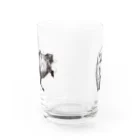 翻車魚ショップの翻車魚-カモノハシ&フクロウ Water Glass :front