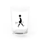 リラクゼーション&ピラティスgaitのgaitロゴ Water Glass :front