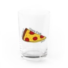 hawkのcheese pizza Water Glass :front