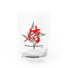 SAMURAI BRAVE JAPANの『侍』 Calligraphy by shomey Water Glass :front