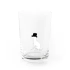 はさみやの帽グレ背景透過 Water Glass :front