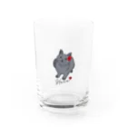 ちくわ屋の見つめるはなちゃんグラス Water Glass :front