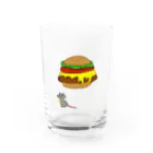 おまめやさんのMAME’S_BURGER Water Glass :front