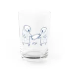 ラッッッコ屋のラッッッコ「手つなぎ水平」 Water Glass :front