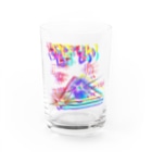 さきちゃんのおみせのCOVID-19禍でもへらへら Water Glass :front