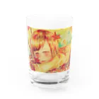 こあらのあかいろの紅葉 Water Glass :front