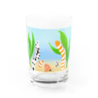 Lily bird（リリーバード）のニシキ・チンアナゴの中に迷いこんだ忍者スリスリくん Water Glass :front