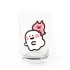 ゆるっと成仏/kanaheiのおばけとネコちゃん Water Glass :front