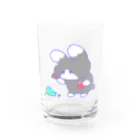 のらねこあもんのうっかりうさんつさんブルーハワイミント Water Glass :front