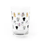 カナリヤのふしぎ猫パンドラとなかまたち総柄 Water Glass :front