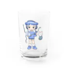 ころろのインターネットの青 Water Glass :front