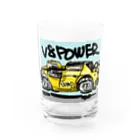 スタジオばんやのV8パワー Water Glass :front