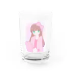 かわいいもののおみせ　いそぎんちゃくのもこもこルームウェアちゃん Water Glass :front