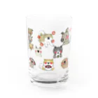 保護犬達の楽園オリジナルグッズの保護犬達の楽園メンバー集合 Water Glass :front