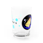 idumi-artの青い月と熱帯魚🐠 Water Glass :front