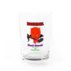 横浜 大口 宝明楼のRed Devil君 Water Glass :front