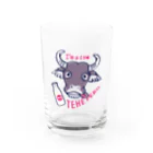 イラスト MONYAAT のテヘペロ水牛くん Water Glass :front