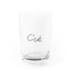 𝙲'𝚌𝚊𝚝のC'catロゴ Ⅰ Water Glass :front